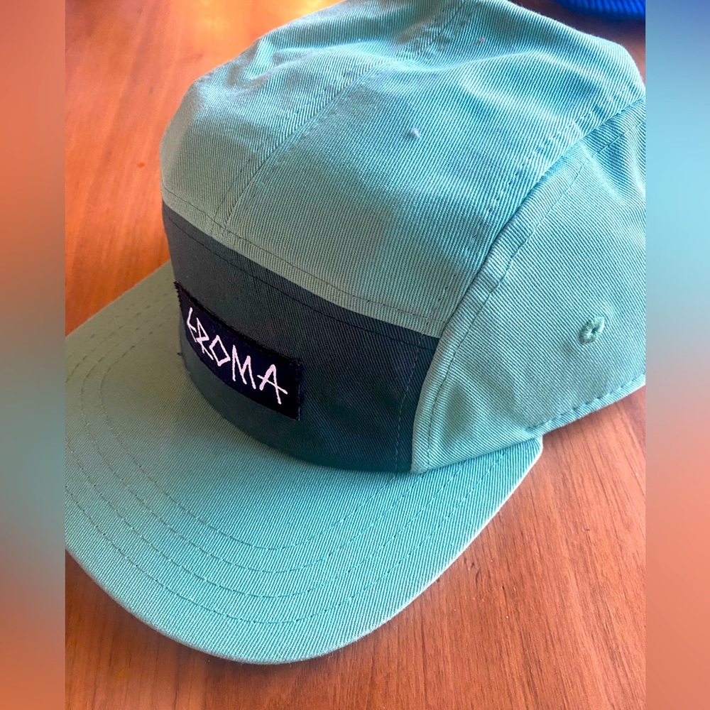 AROMA 5 panel green surf skate hat rare nwt